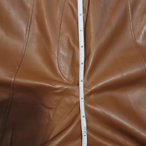 Women's Nine West Pleated Faux Leather Trouser - Picture 13 of 16